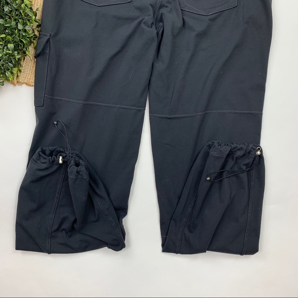 Athleta Black Cargo Jogger Pants with Drawstring Waist - Picture 7 of 8